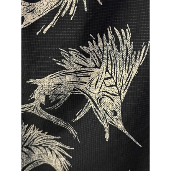 Bob Timberlake Men's Navy/White Vented Yoke-Deep Sea Angler Marlin Shirt-S/S-S - Picture 6 of 6